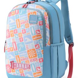 American Tourister OLLIE 4.0 XL Backpack Beach Theme Print Royal Blue - Height 19 Inches-image-39