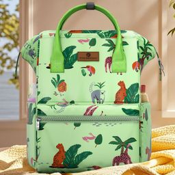 StarAndDaisy Baby Diaper Bag for Mother Travel/Diaper Bags for Mother for Travel with Laptop Pocket, Multi Compartments, Insulated Bottle Pockets, Waterproof, Ultra soft fabric - Green-image-51