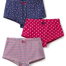 Pine Kids Cotton Elastane Knit Hipster With Floral & Polka Dot Print Pack Of 3 (Colour May Vary)-image-74