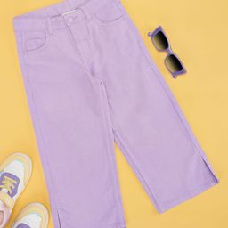 Pantaloons Junior Girls Flared Cotton Trousers-image-80