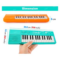 Fiddlerz 32 Keys Small Keyboard Piano Music Keyboard with Built-In Speaker Gift for Beginners (Color May Vary) image 3