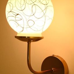 1ST TIME Printed Glass Traditional Spherical Shaped Wall Lamp-picture-23