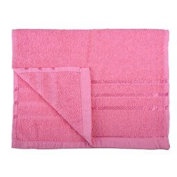 Kuber Industries Set Of 3 Pink & Green Striped Cotton Face Towels image 4