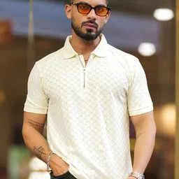 Maniac Men Polo Collar Slim Fit T-shirt-image-80