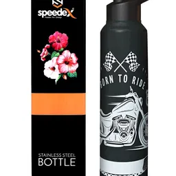 Speedex Multicoloured & Multicoloured Single Stainless Steel Printed Single Wall Vacuum Water Bottle-image-64
