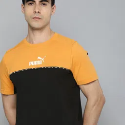 Puma Men Block x Tape Regular Fit Colourblocked T-shirt-image-1