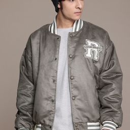 The Roadster Lifestyle Co. Bomber Jacket with Embroidered-picture-40