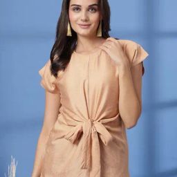 Melon By plusS Beige Plain Top-picture-38