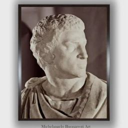 The Art House Beige & White Brutus Wooden Framed Canvas Painting Wall Art-image-87