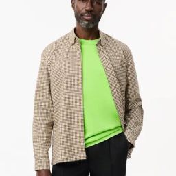 Lacoste Beige & Black Regular Fit Checks Shirt-image-26