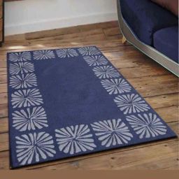 Presto Blue Wool Hand Tufted Carpet-20