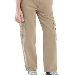 Rare Ones Boys Beige Cotton Solid Jeans-image-39