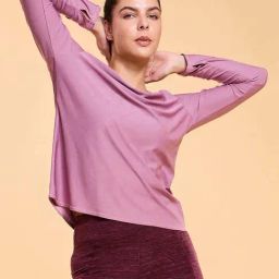 Enamor Dusky Orchid Self Pattern Sports T-Shirt-picture-20