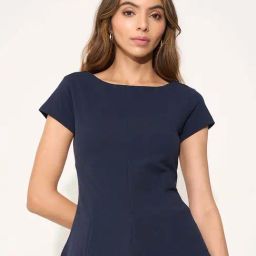 Annabelle By Pantaloons Navy Slim Fit Top-picture-35