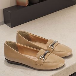 ELLE Women Buckle Detail Lightweight Loafers-51