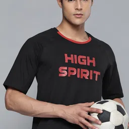 HRX By Hrithik Roshan Football Men Rapid-Dry Typography Tshirt-image-91