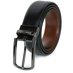 Elite Crafts Men Leather Reversible Formal Belt-image-78