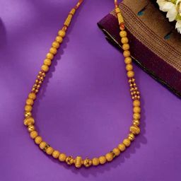 P.N.Gadgil Jewellers 22 Karat (916) BSI Hallmarked Yellow Gold Noble Strand Thushi Necklace-image-72