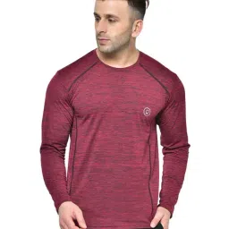 Chkokko Wine Regular Fit Sports T-Shirt-image-74