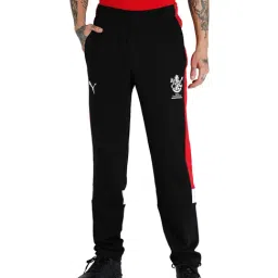 PUMA x RCB Black Knitted Trackpants-image-77