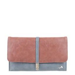 Metro Blue Color Block Wallet for Women-image-75