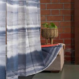 Urban Space Multicolor Polyester Printed Window Curtain with Eyelets & Tieback - Set of 2 (5 ft)-27
