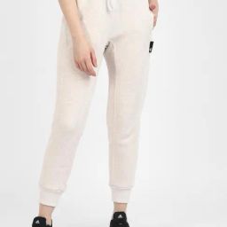 Adidas Beige Regular Fit Joggers-image-44