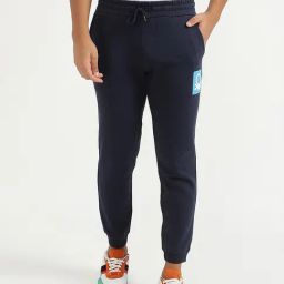 United Colors of Benetton Navy Regular Fit Joggers-image-46