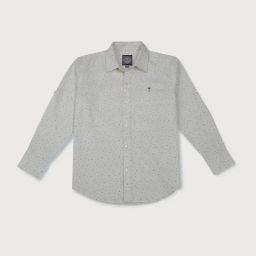 Palm Tree Kids White Cotton Printed Full Sleeves Shirt-image-82