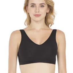 Jockey Es04 Black Wirefree Padded Full Coverage Sports Bra With Removable Pads-image-52