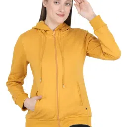 Monte Carlo Mustard Regular Fit Hoodie-image-48