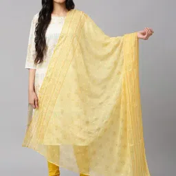 Aurelia Golden Printed Dupatta-57