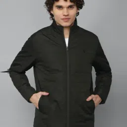 Allen Solly Green Regular Fit Quilted Jacket-image-48
