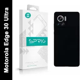 Sprig Liquid Silicone Back Cover for MOTOROLA EDGE 30 FUSION (Black)-image-18