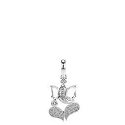 VALANOVA 14K White Gold Plated 0.22Ct Lab Grown Diamond Pendant-image-83