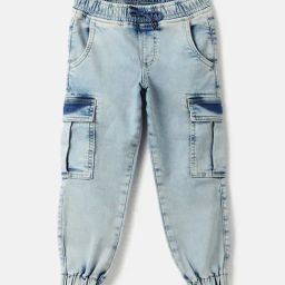 United Colors Of Benetton Boys Blue Regular Fit Jeans-image-100