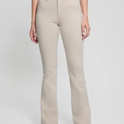 Guess Beige Cotton Blend Solid Trousers-picture-47