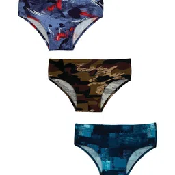 Zoom Minimondo Unisex Kids Pack Of 3 Multicoloured Basic Briefs-7005-(1)-32-112