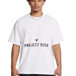 Under Armour White Cotton Regular Fit Printed Sports T-Shirt-picture-8