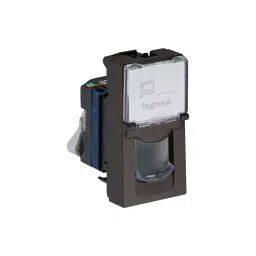 Legrand Information Socket RJ45 - Cat 6 Myrius Charcoal Grey 1 Module, 6794 65 image 3