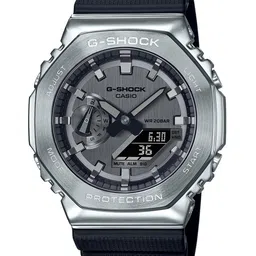 CASIO G-SHOCK Men Grey Dial & Black Straps Analogue and Digital Watch G1159 GM-2100-1ADR-18