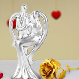 Archies Multicoloured Combo of Love Figurine & Rose-image-86