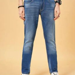 Sf Jeans By Pantaloons Medium Blue Slim Fit Jeans-picture-27