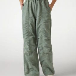 Guess Green Polyamide Solid Trousers-picture-10