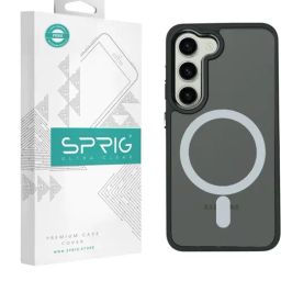 Sprig Translucent Magnetic Back Cover for SAMSUNG Galaxy S23 5G (Black)-image-85
