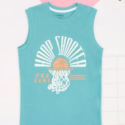 Pantaloons Junior Boys Turquoise Vest-image-34