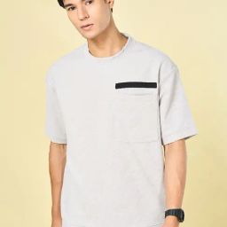 Street 808 By Pantaloons Grey Comfort Fit T-Shirt-image-82