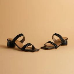 Eridani Women's Raffaella Black Casual Sandals-image-86