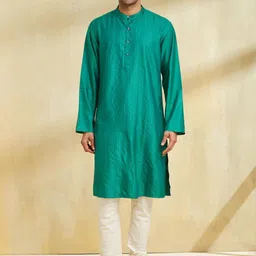 Fabindia Abstract Printed Mandarin Collar Straight Kurta-picture-18