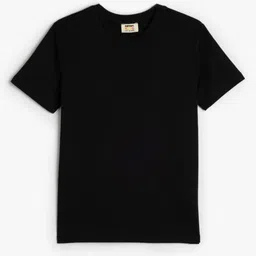 Koton Boys Solid Round Neck Cotton T-shirt-image-63